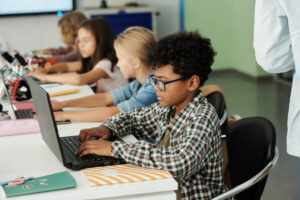 tutor helping child tutor helping child